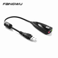 Hot Selling Portable External USB Sound Card For Laptop PC